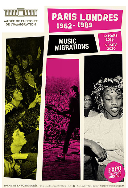 Exposition Paris-Londres Music Migrations au Palais de la Porte Dorée à Paris Exposition Paris-Londres Music Migrations au Palais de la Porte Dorée à Paris